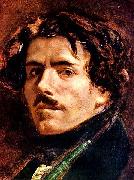 Eugene Delacroix, Selbstportrat, Detail